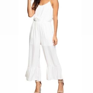 INGRID RUFFLE HEM JUMPSUIT